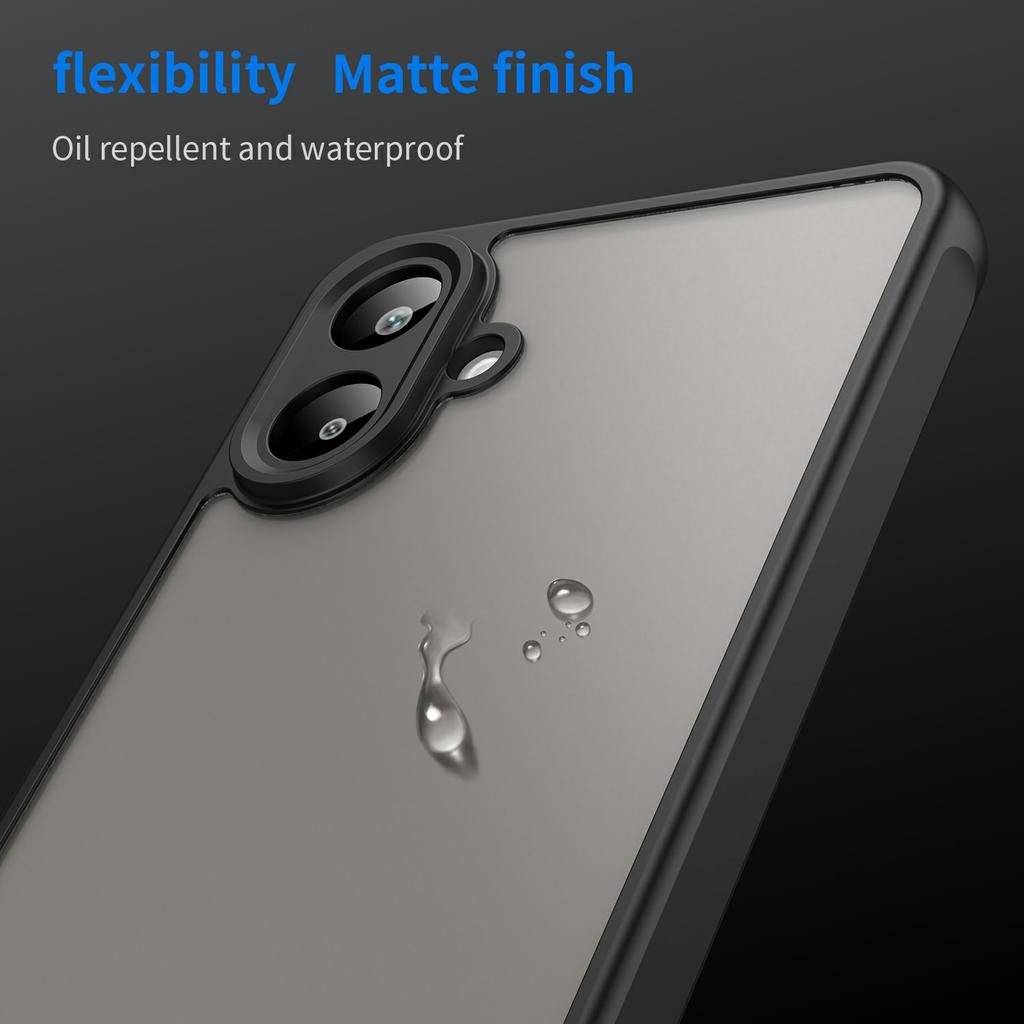 For Samsung Galaxy A07 4G Case Drop Proof Airbags Frosted Translucent PC+TPU Phone Back Cover