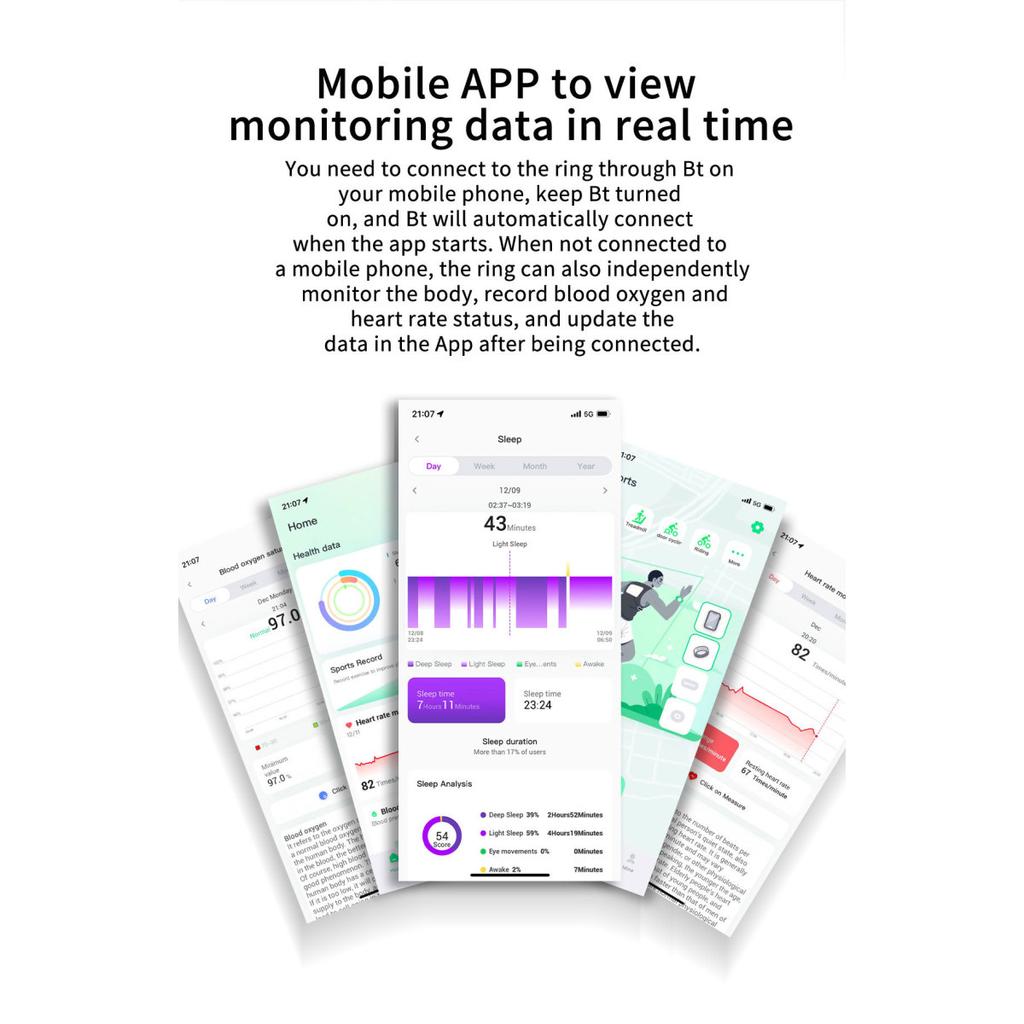 Новое смарт-кольцо R6, пульс, уровень кислорода в крови, артериальное давление, сон, калории, здоровье, многоязычный фитнес-трекер
