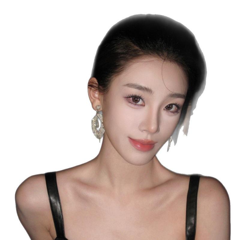 Серьги с кисточками и стразами в богемном стиле - Высококачественные женские модные украшения