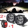 2pcs Motorcycle Led Headlight 12V High Bright Led Lights Lamp for Motorbike Moto External Front Led Focus Auxiliary Spotlights