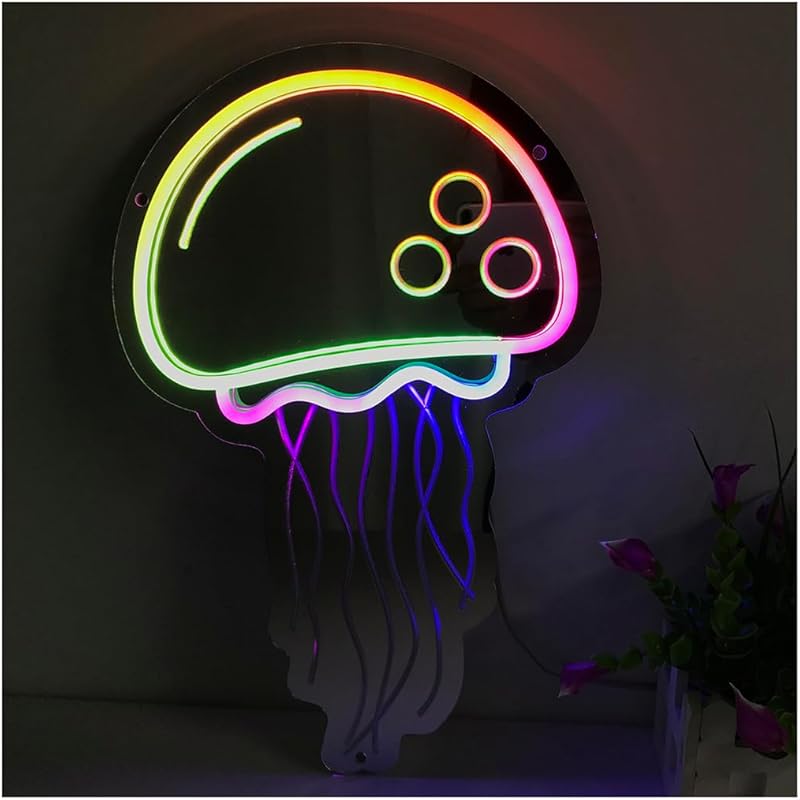 Настенный декор, красочная неоновая вывеска | Креативный светодиодный ночник с пультом дистанционного управления | Неоновые огни с питанием от USB для спальни на день рождения