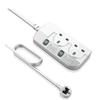 British 13A Power Strip with Independent Switches and UK/HK Sockets