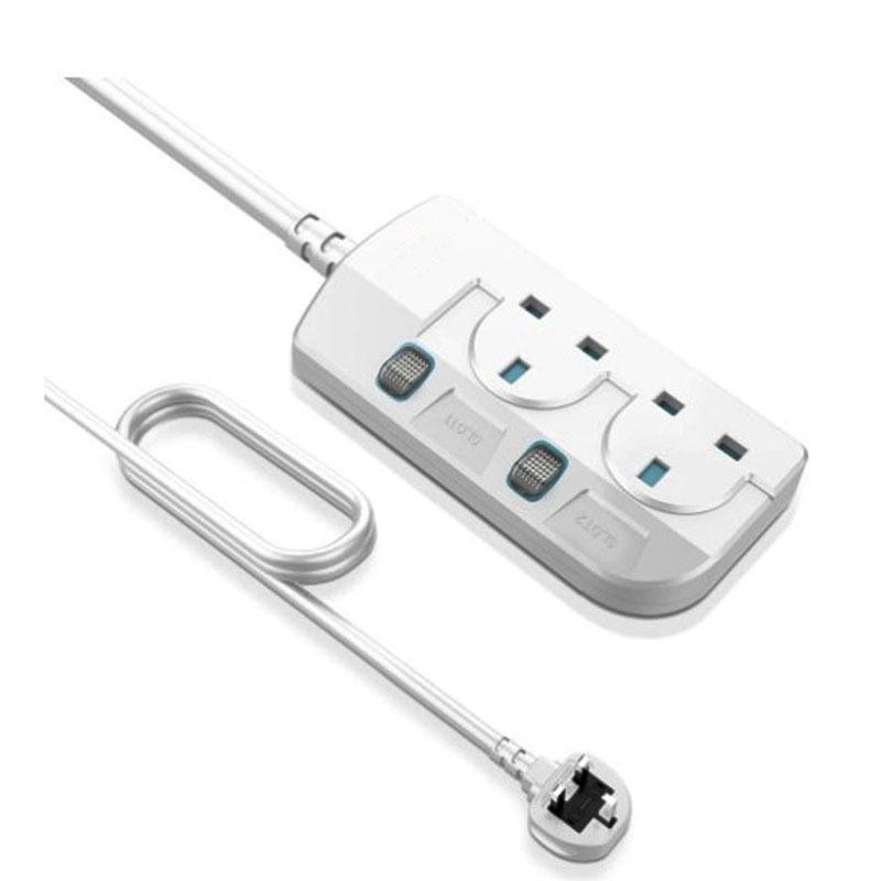 British 13A Power Strip with Independent Switches and UK/HK Sockets