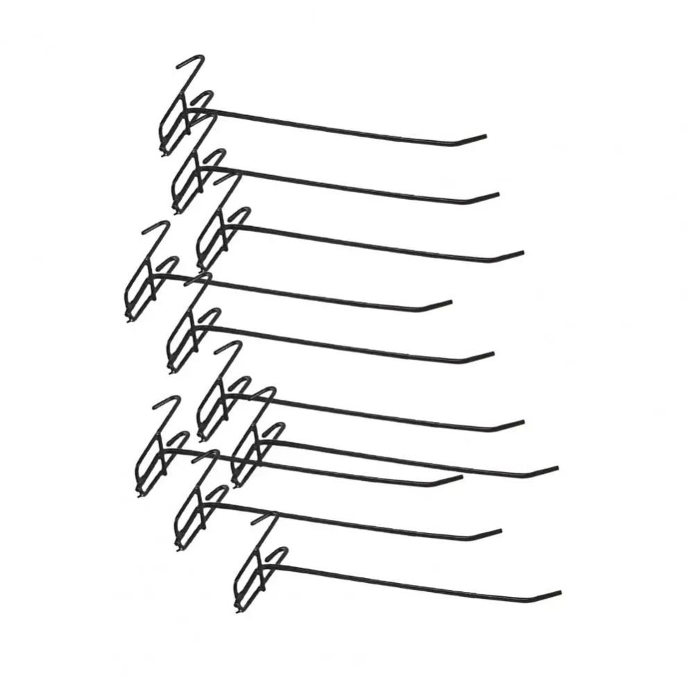 10Pcs Reusable Net Panel Hooks Universal Storage Hook Display Panel Shelf Hook  Door Key