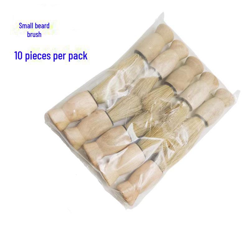 Мужская деревянная щетка для бороды и бритья для очистки пены и волос