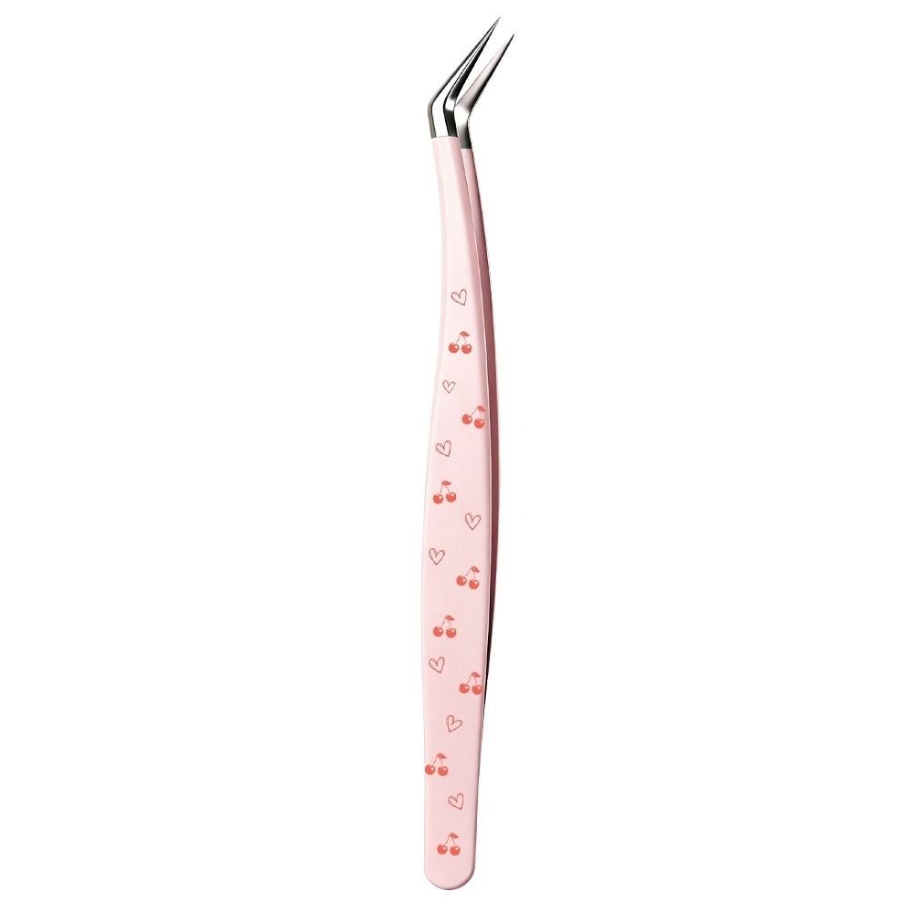 Stainless Steel Curved Stickers Tweezers Hand Account Craft Tweezers Beauty Makeup Tools