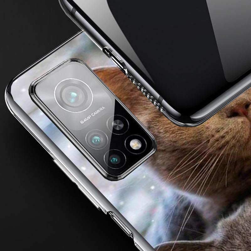 Чехол для телефона Британская короткошерстная кошка Для Xiaomi Redmi Note 15 14 13 12S 12 Pro Plus 11S 11E 11 11T 10S 10 Арт Мягкий чехол с рисунком Красный