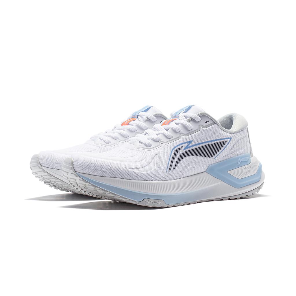 Li Ning YueYing 3.0 Амортизирующие Дышащие Низкие Повседневные Беговые Кроссовки Женские Бело-серые ARHU004-1