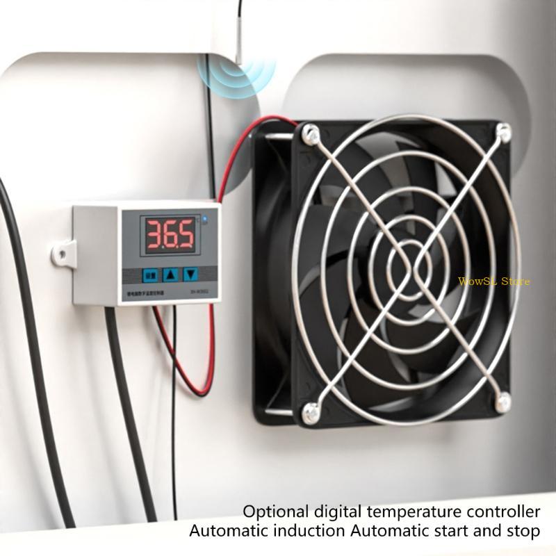 Бесшумные USB-вентиляторы охлаждения 120 мм с термостатом для эффективного охлаждения в шкафах HX5E
