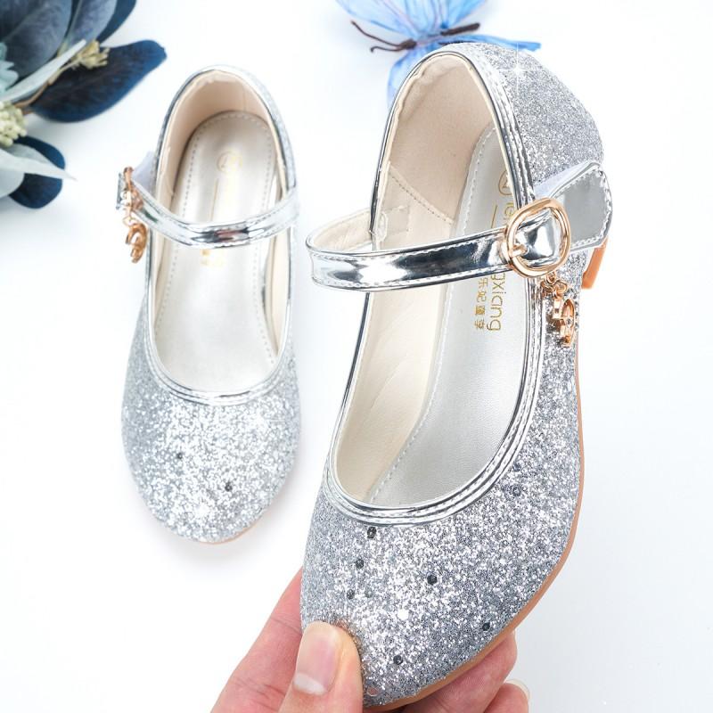 Girls Princess Dress Shoes Low Heel Performance Kids Party Wedding