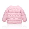 1-5 Years Kids Solid Color Warm Coat Button Jacket