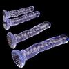 Mermaid Crystal Chrysanthemum Suction Cup Dildo & Threaded Anal Plug for Realistic Pleasure