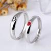 Новый сплав капает масло любовь пара кольцо набор колец в форме сердца пара кольцо
