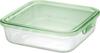 Жаропрочный стеклянный контейнер для хранения Iwaki, зеленый, квадратный, большой, 1,2 л, Pack & Range, KC3248N-G