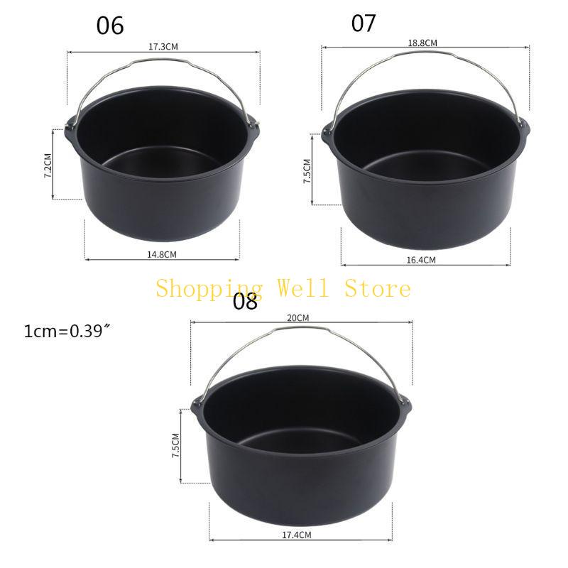 KX4B 6/7/8'' Форма для выпечки без дна, противень, круглая корзина для запекания, форма для выпечки, аэрофритюрница