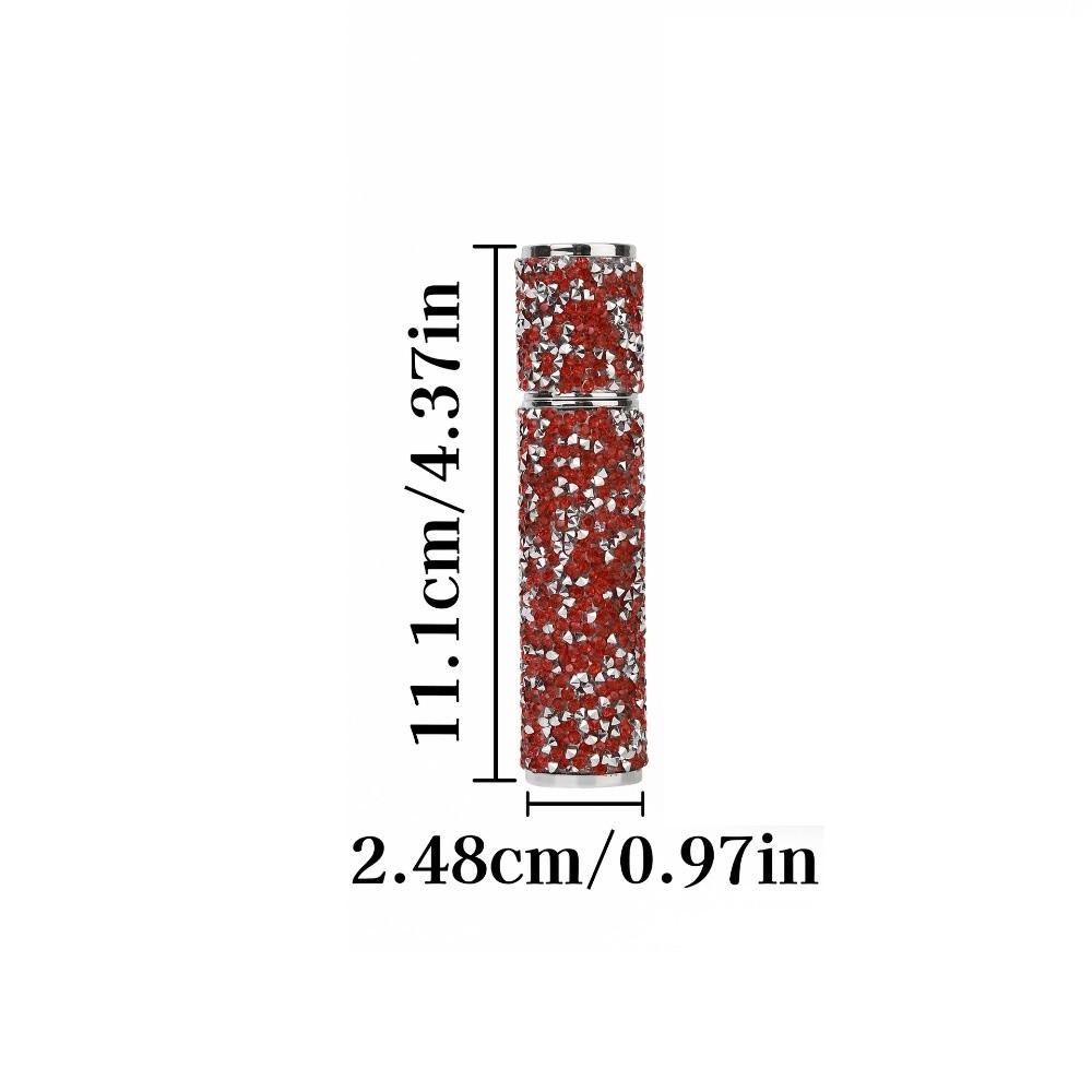 Rhinestones Empty Atomizer Refillable Cosmetic Container Sparkling 10ml Perfume Bottle  Travel