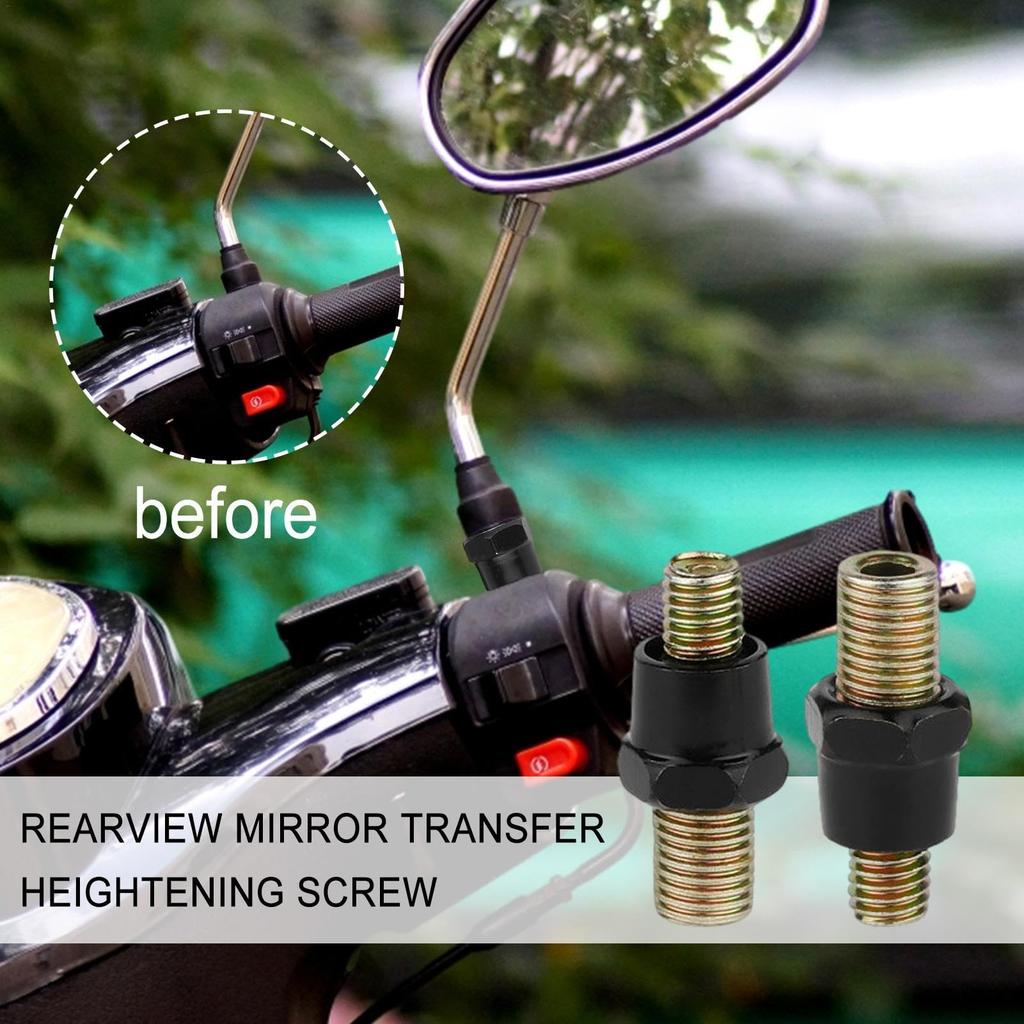 Motorcycle Rearview Mirror Screws, Transfer Reinforced Double Head Fixing Screws, Motorcycle Accessories Rearview Mirror