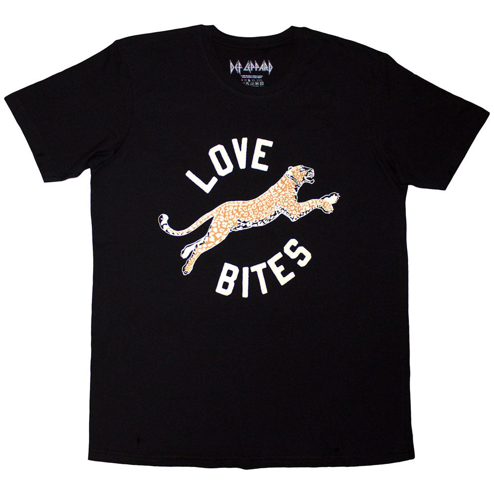 Def Leppard TShirt Love Bites Leap Black OFFICIAL NEW
