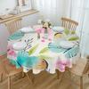 Spring Watercolor Flower Butterfly Round Tablecloth Waterproof Table Cover For Wedding Party Decoration Dining Table Cover