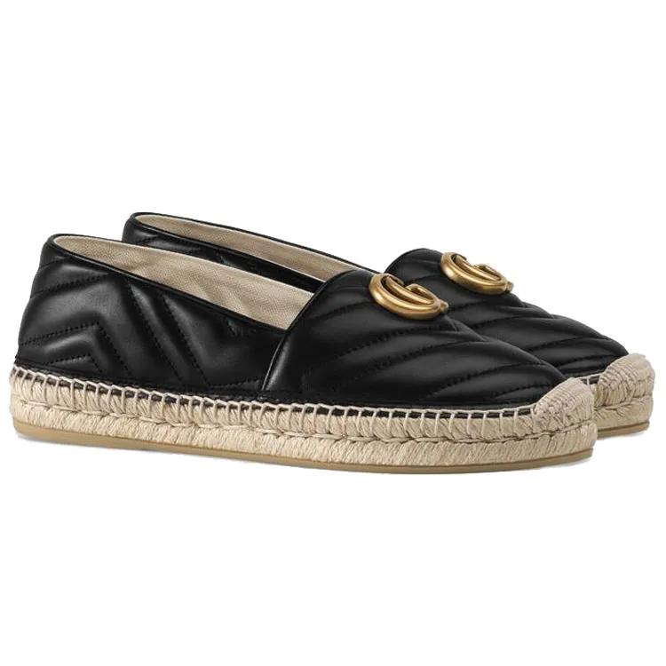 Gucci Womens GG Espadrilles 'Black' (women's sizes) Black Espadrilles 551890 BKO00 1000