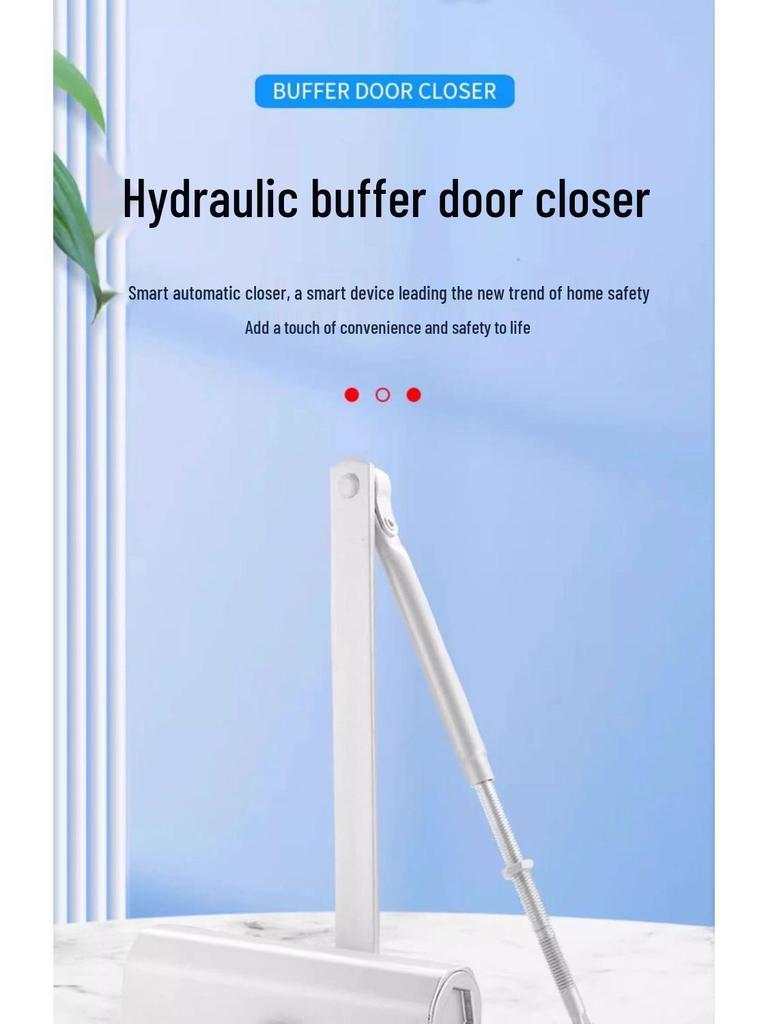 Автоматический гидравлический доводчик двери с отскоком для противопожарных дверей - Не требует сверления