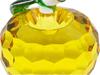 Crystal Glass Apple Figurine Apple Interior Feng Shui Suncatcher Miscellaneous Object [KKD] (60mm Yellow)