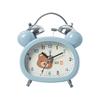 Alarm clock students use wake-up artifact cartoon children bear rabbit bell alarm clock bedroom night light silent clock