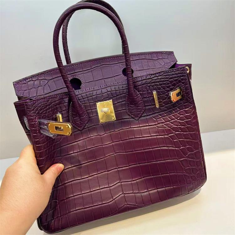 Платиновая сумка первый слой коровья кожа узор аллигатора матовая портативная на плечо мессенджер женская сумка премиум