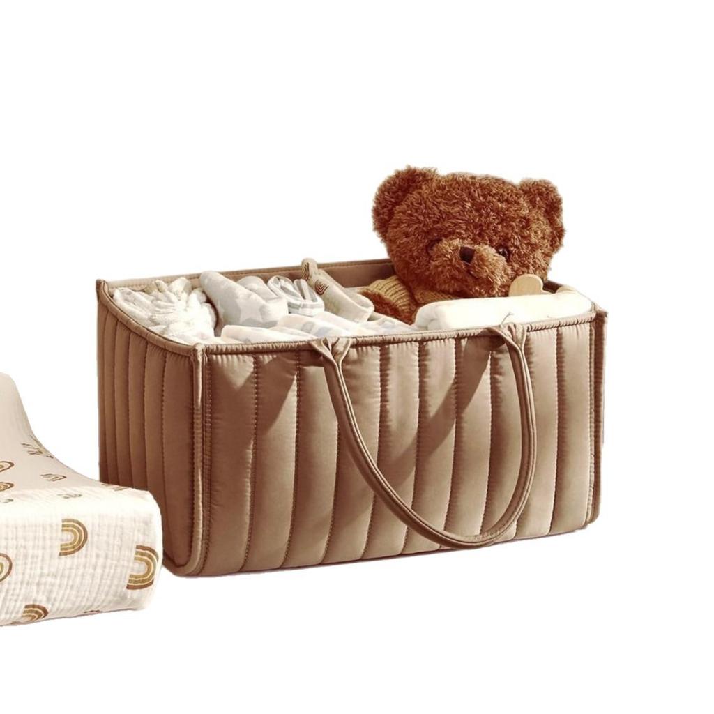 New Multifunctional Diaper Bag Baby Supplies Storage Mommy Bag Detachable Compartment Baby Diaper Storage Basket