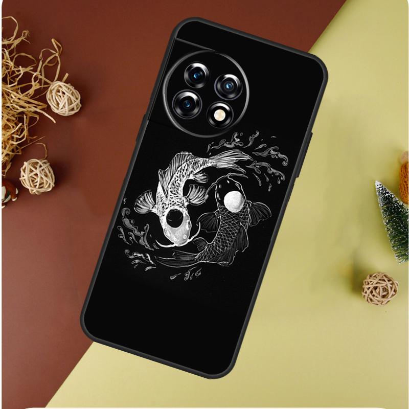 Искусство с рыбами кои Инь-Ян для OnePlus Nord CE 4 3 2 Lite N20 N30 9 10 Pro 8T 9RT 10T 10R 13R 12R 11 12 13 Чехол для телефона