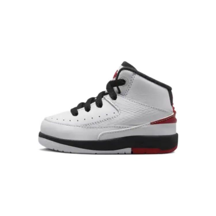 Детские кроссовки Air Jordan 2 Retro TD Chicago 2022 White Varsity-Red Black DQ8563-106