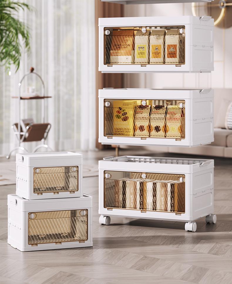 Extra Large No-Installation Plastic Storage Box for Clothes, Toys & Snacks