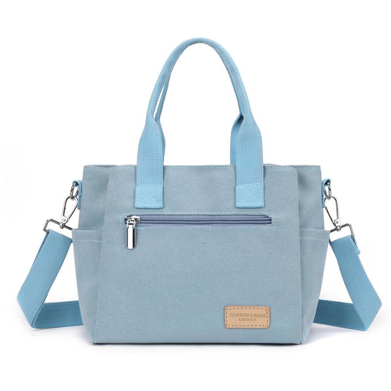 Женская сумка через плечо, большая вместительная сумка из холста