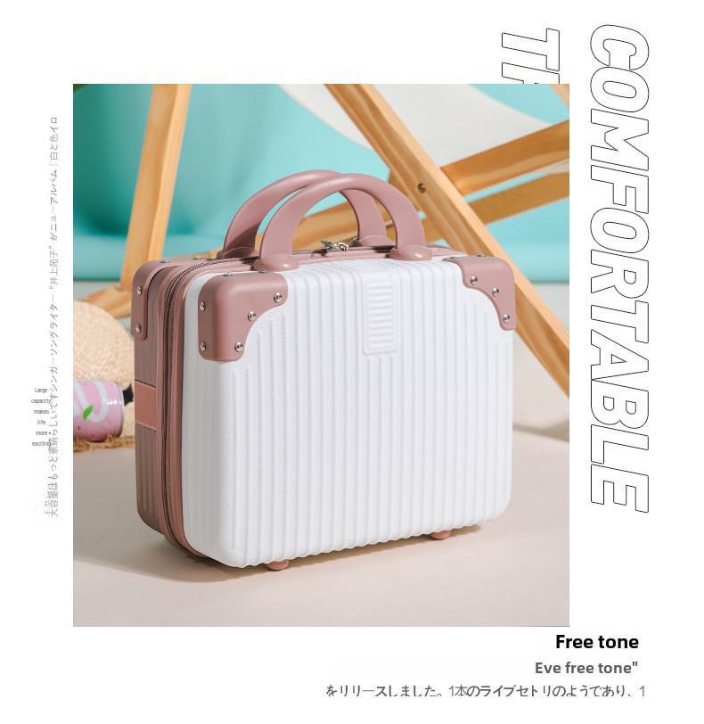 14-дюймовый женский легкий маленький багаж: Портативный ящик для макияжа и хранения большой вместимости