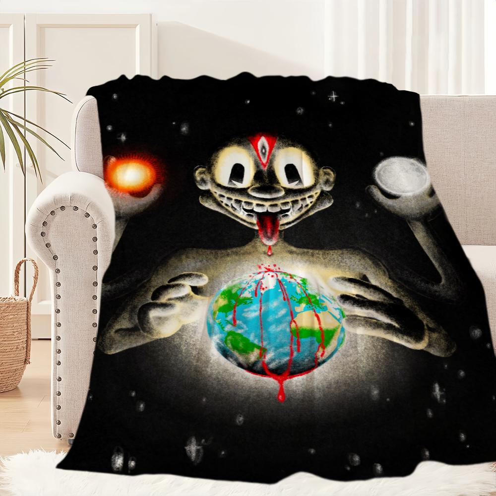 Hip Hop Music Lil D-Darkie Blanket Blanket for Couch Sofa Travel Home Hiking Picni Bed Beding Flannel Blanket birthday gift