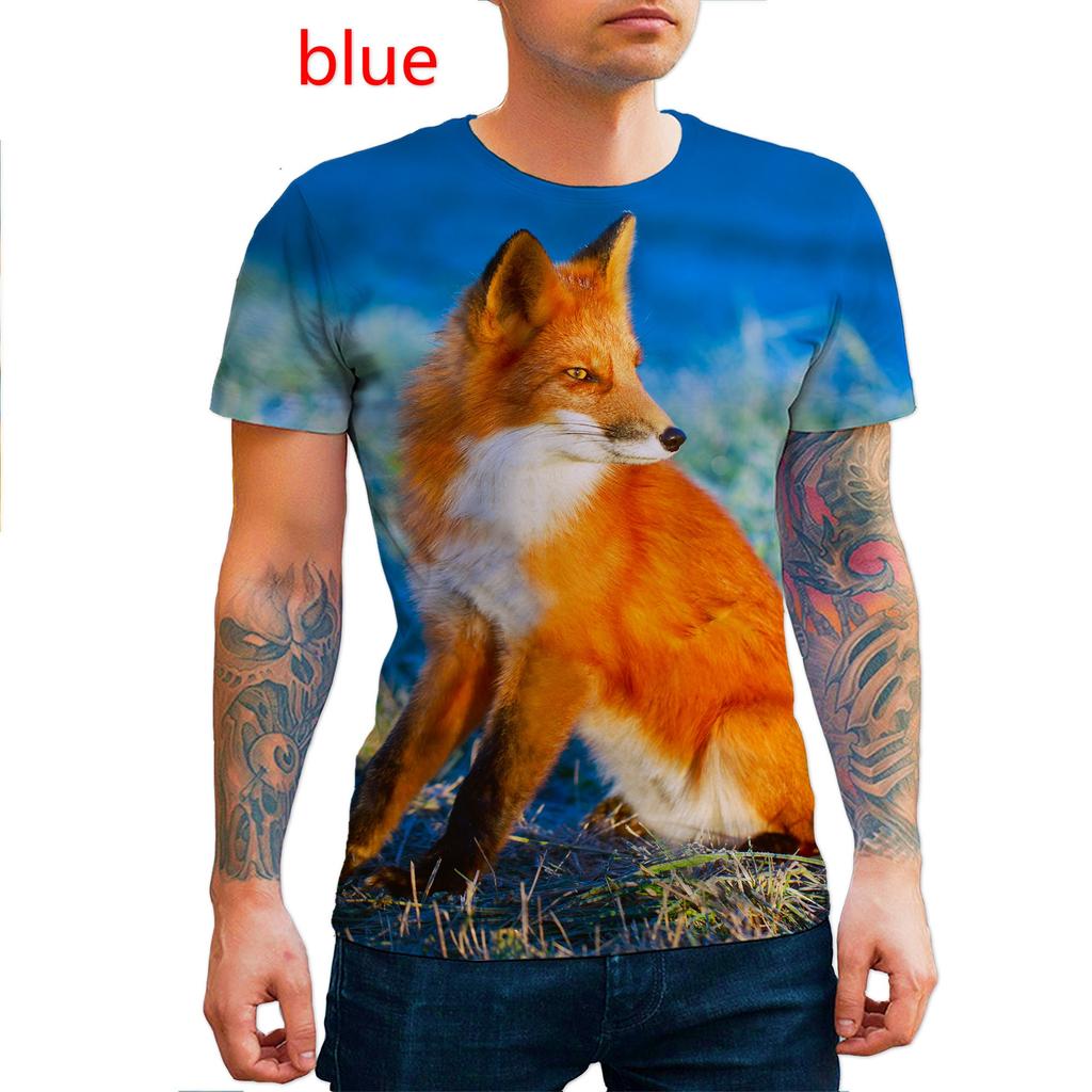 3D Animal Printed T Shirts for Men/women Personality Cool Printing Graphic Tee Shirt Plus Size Short Sleeve T-shirt