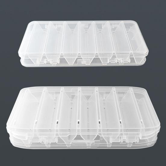 Двухсторонний ящик для рыболовных приманок, портативный, прозрачный, водонепроницаемый, прочный, искусственные, ручные, мягкие, рыболовные принадлежности, органайзер, кейс для хранения