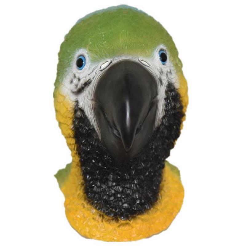 Новинка, маска попугая, латексная резиновая маска для головы животного и птицы для Хэллоуина, карнавальный костюм, реквизит для вечеринки