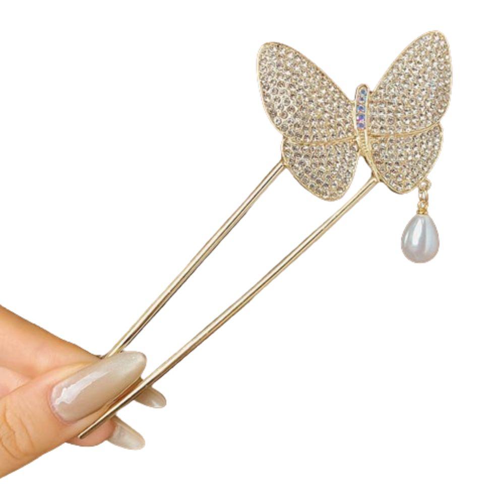 U-образная заколка для волос с имитацией жемчуга вилка для волос головной убор в китайском стиле палочки для волос для женщин