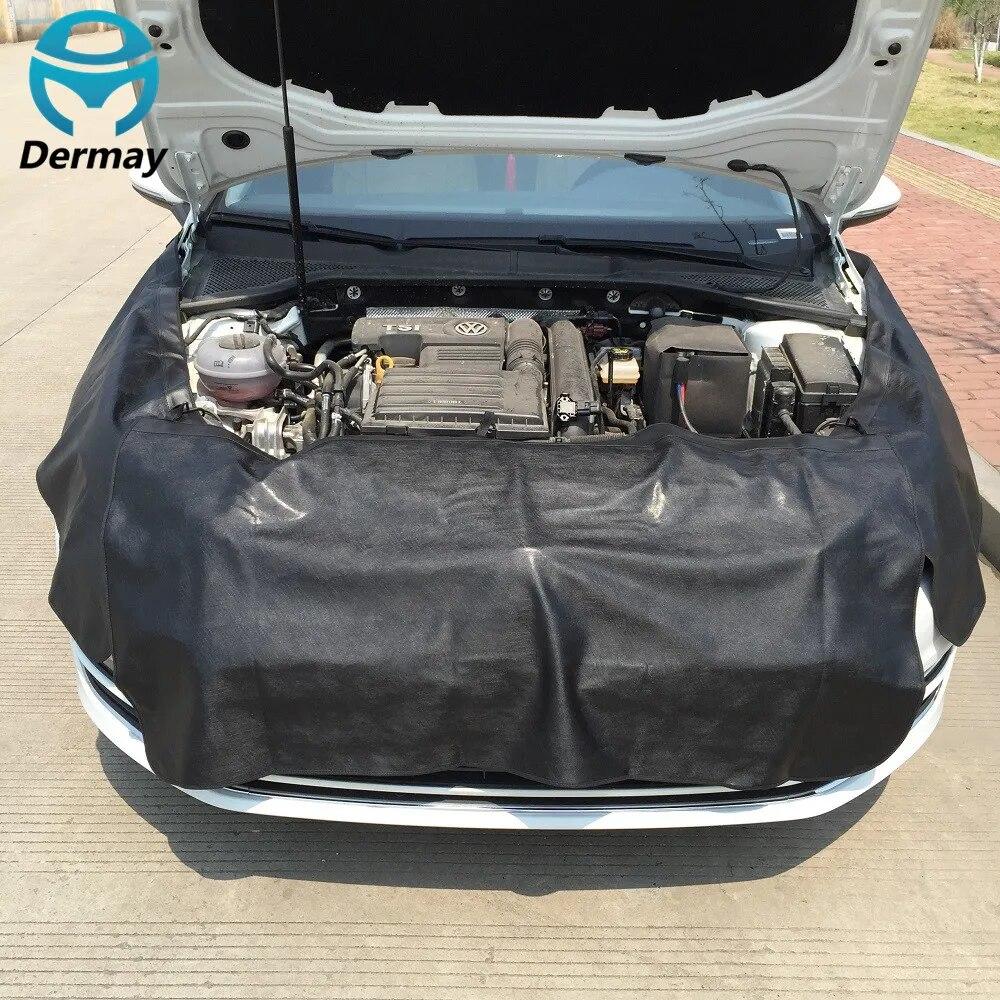 3PCS Car Fender Covers (1PC 135x65cm 2PCS 45x115cm) Protect Paintwork Magnetic Wing Cover Fender Bonnet Paint Auto Repair Tool