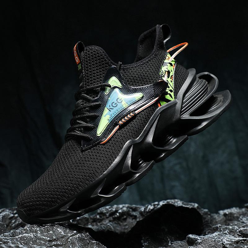 Мода 2024 Весна Новинка Мода Blade Shoes Flying Woven Breathable Trend Мужская обувь Повседневные кроссовки на толстой подошве