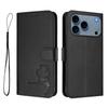 Чехол для iPhone 17 Pro с оттиском панды, кошелек с RFID-блокировкой, кожаный чехол для телефона с ремешком на запястье