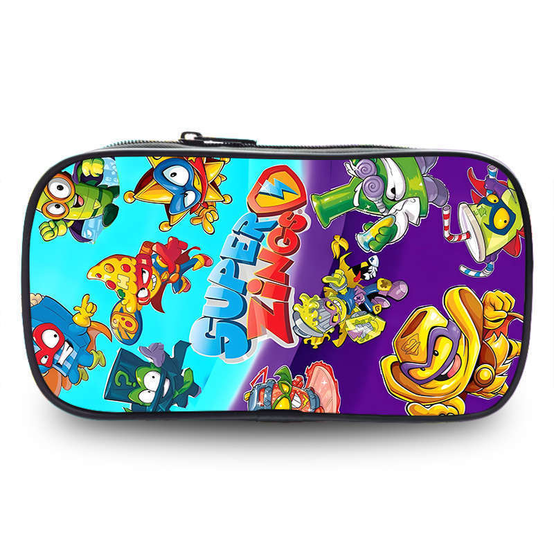 Super Zings Pencil Case Fashionable Comfortable Student Anime Collectible Storage Bag Multifunctional Large Capacity Casual Portable