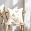 Красивая наволочка с бабочками | Мягкая плюшевая наволочка для подушки-плед | Двусторонняя декоративная наволочка | Декор для дивана, спальни, дома