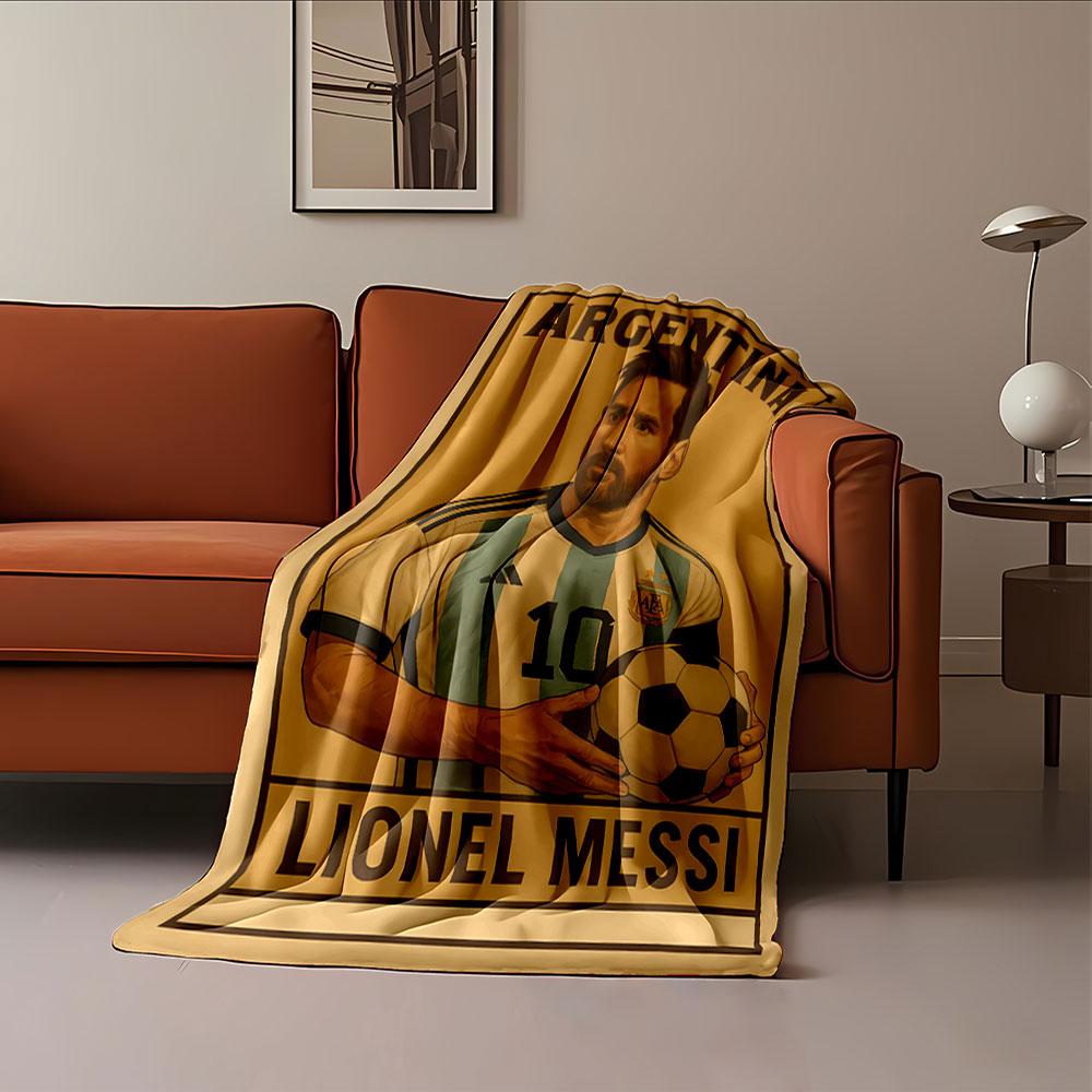 Soccer Legend Argentina Style for all seasons blanket lunch break throw gift