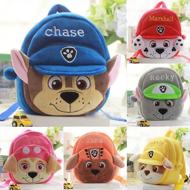 Kids Paw Patrol Soft Stuffed Schoolbag Shoulder Bag Cute Mini Backpack Gift