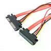 Sata 22 Pin Папа к Маме Удлинительный кабель Sata SATA 22 Pin Папа к Маме 7+15 Pin Sata Комбинированный кабель передачи данных и питания Жесткий диск