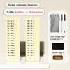 NBX Arithmetic Writing Board Reusable Early Education Tool Toddlers Oral Calculation Question Plate