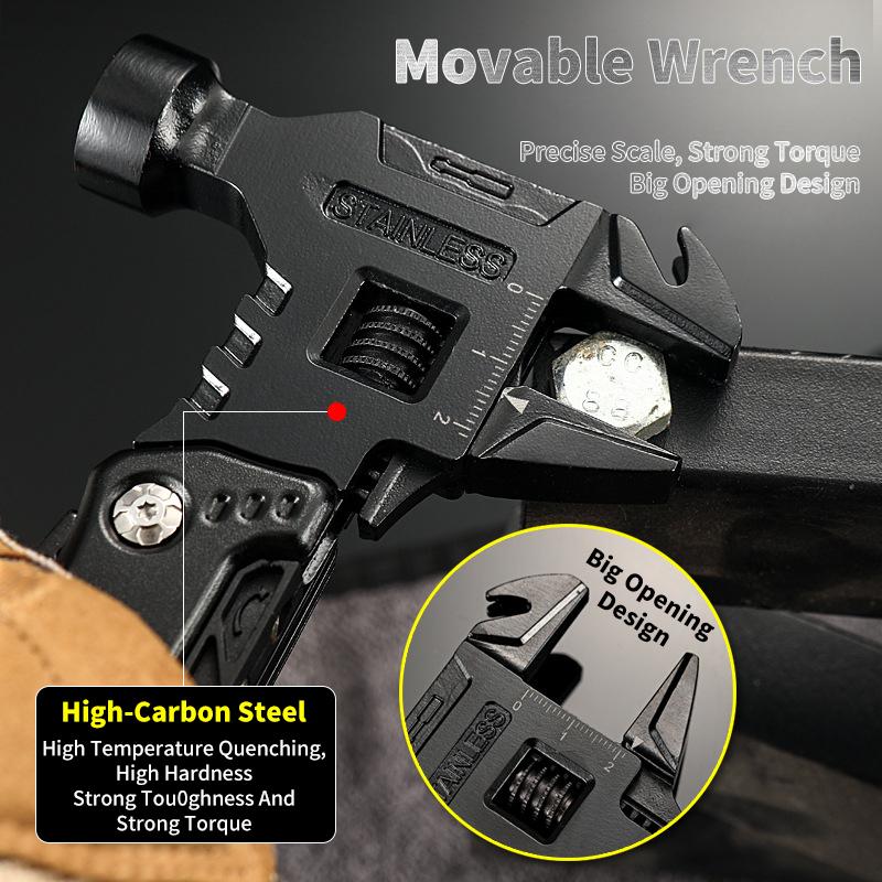 Новый многофункциональный гаечный ключ, молоток, нож, плоскогубцы, инструмент для выживания на открытом воздухе, для кемпинга, инструмент для экономии труда, многофункциональный нож из нержавеющей стали