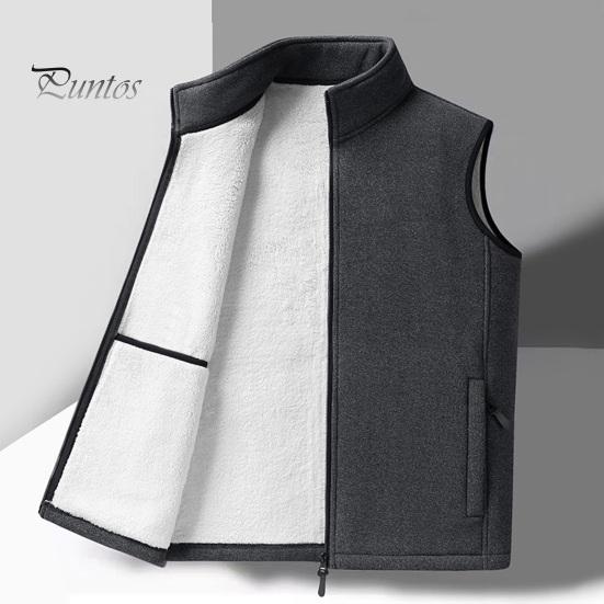 Флисовый жилет, пальто, воротник-стойка, безрукавка, с бархатным внутренним слоем, застежка-молния, карманы, утеплитель, жилет, куртка